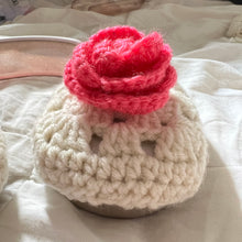 Load image into Gallery viewer, Crochet Rose Headphone Covers

