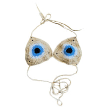 Load image into Gallery viewer, Evil Eye Crochet Bralette
