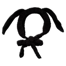 Load image into Gallery viewer, Black Bunny Hat Wrap
