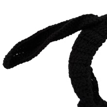 Load image into Gallery viewer, Black Bunny Hat Wrap
