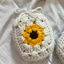 Load image into Gallery viewer, Crochet Sunflower Headphone Cover
