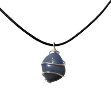 Load image into Gallery viewer, Blue Wire Mineral Necklace
