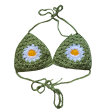 Load image into Gallery viewer, Green Flower Bralette
