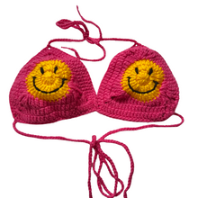 Load image into Gallery viewer, Pink Smiley Face Bralette
