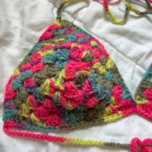 Load image into Gallery viewer, Raspberry Salad Crochet Bralette
