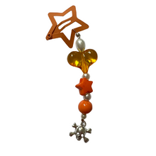 Load image into Gallery viewer, Orange Star Hair Clip
