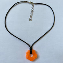 Load image into Gallery viewer, Orange Flower Necklace
