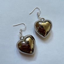 Load image into Gallery viewer, Silver Heart Earrings
