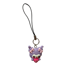 Load image into Gallery viewer, Purple Love Bunny Phone Charm
