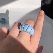 Load image into Gallery viewer, Baby Blue Croissant Ring
