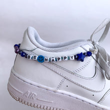 Load image into Gallery viewer, Blue Be Happy Shoe Charm
