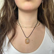 Load image into Gallery viewer, Gold Rose Quartz Wrapped Necklace
