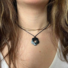 Load image into Gallery viewer, Black Flower Necklace
