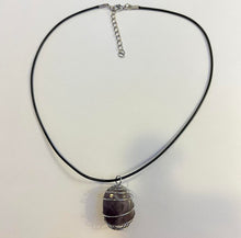 Load image into Gallery viewer, Silver Amethyst Wrapped Necklace
