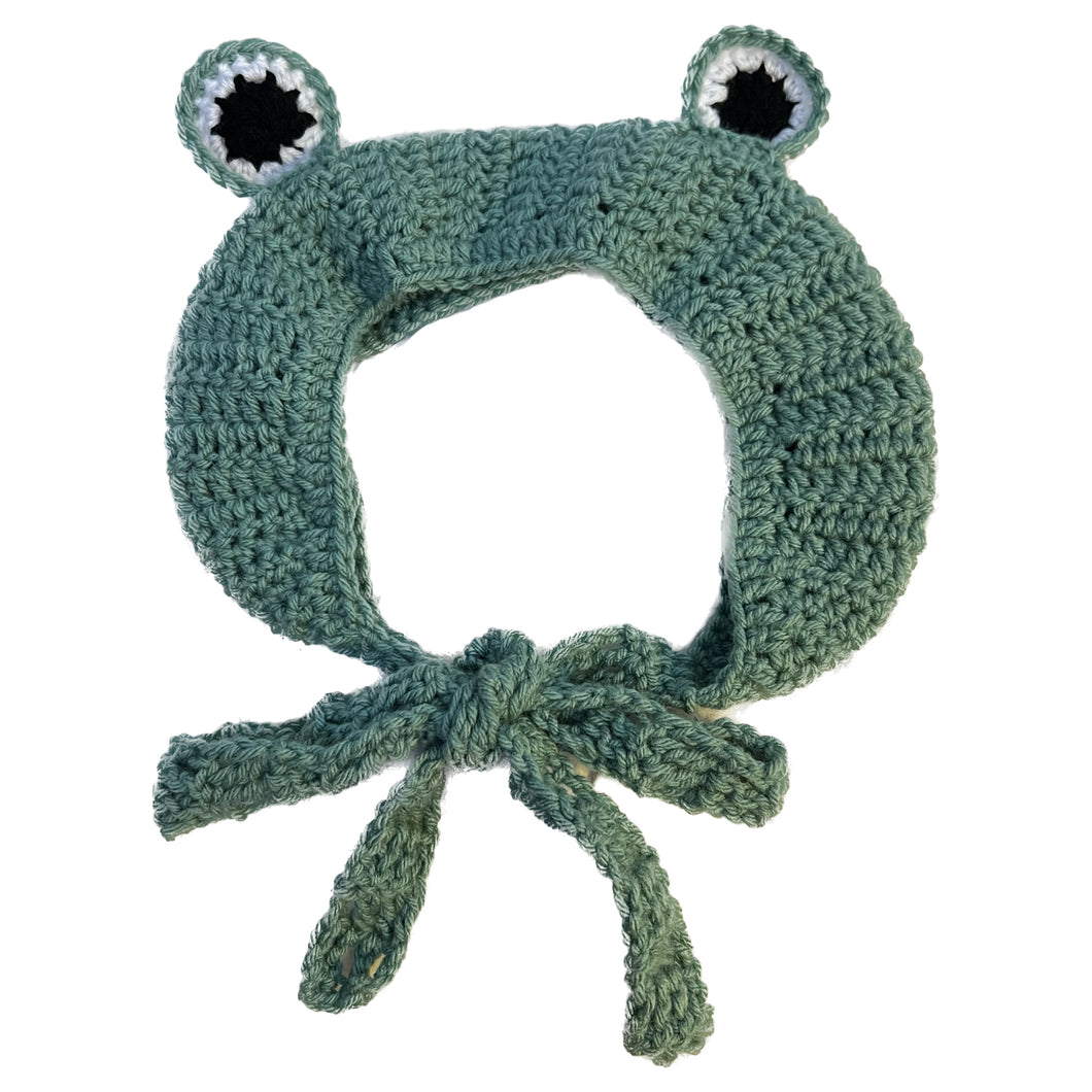 Seafoam Green Frog Hat Wrap