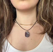 Load image into Gallery viewer, Silver Amethyst Wrapped Necklace
