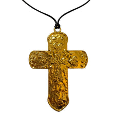 Load image into Gallery viewer, Gold Heart Cross Necklace
