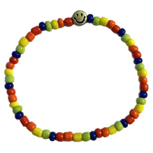 Load image into Gallery viewer, Gold Rainbow Smiley Face Bracelet
