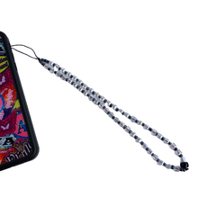 Load image into Gallery viewer, Black Crystal Phone Charm
