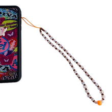Load image into Gallery viewer, Bronze Crystal Phone Charm
