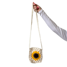 Load image into Gallery viewer, Cream Sunflower Crossbody
