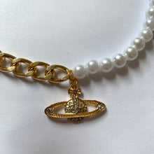 Load image into Gallery viewer, Orb Pearl Chain Necklace
