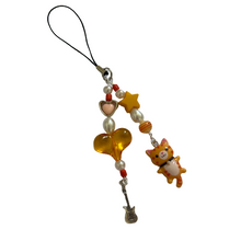 Load image into Gallery viewer, Orange Kitty Phone Charm

