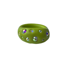 Load image into Gallery viewer, Lime Green Bling Ring
