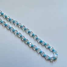 Load image into Gallery viewer, Light Blue Crystal Phone Charm
