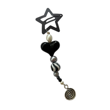 Load image into Gallery viewer, Black Star Hair Clip

