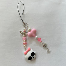 Load image into Gallery viewer, Pink Skull Phone Charm
