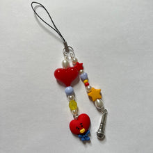 Load image into Gallery viewer, BT Red Heart Phone Charm
