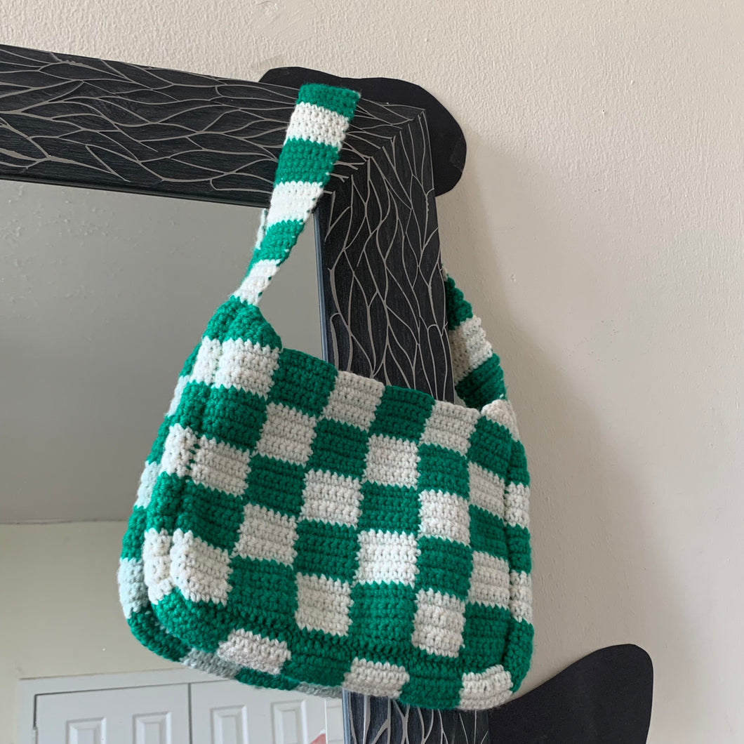 Big Checkerboard Bag - Green