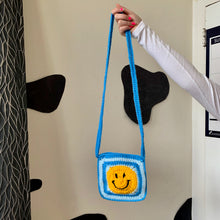 Load image into Gallery viewer, Blue Smiley Face Crossbody
