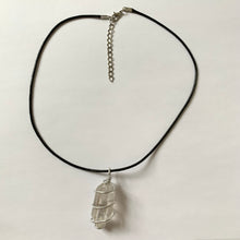 Load image into Gallery viewer, Clear Quartz Wire Wrapped Necklace

