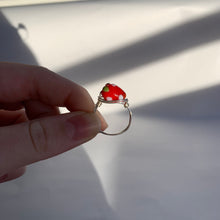 Load image into Gallery viewer, Strawberry Wire Wrapped Ring
