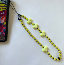 Load image into Gallery viewer, yellow striped phone charm
