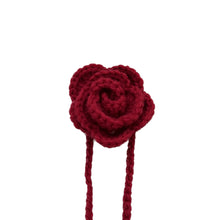 Load image into Gallery viewer, Bright Red Crochet Rose Choker
