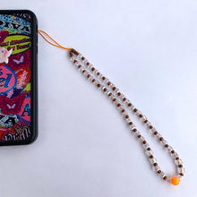 Load image into Gallery viewer, Bronze Crystal Phone Charm
