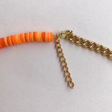 Load image into Gallery viewer, Half n Half Chain Necklace - Orange
