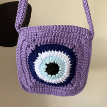 Load image into Gallery viewer, Purple Evil Eye Crossbody
