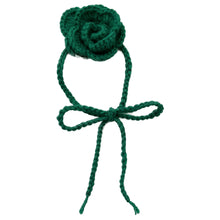Load image into Gallery viewer, Green Crochet Rose Choker
