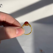 Load image into Gallery viewer, Carnelian Wire Wrapped Ring
