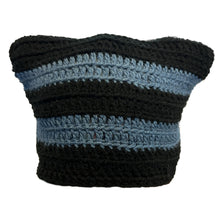 Load image into Gallery viewer, Black and Blue Cat Hat
