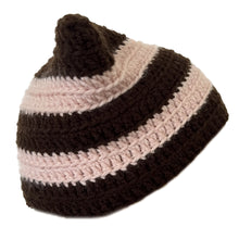Load image into Gallery viewer, Brown and Light Pink Cat Hat
