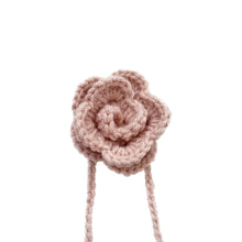 Load image into Gallery viewer, Light Pink Crochet Rose Choker
