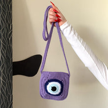 Load image into Gallery viewer, Purple Evil Eye Crossbody
