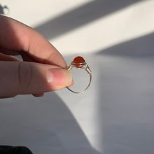 Load image into Gallery viewer, Carnelian Wire Wrapped Ring
