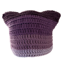 Load image into Gallery viewer, Purple Striped Cat Hat
