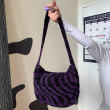 Load image into Gallery viewer, Wave Bag - Purple and Black

